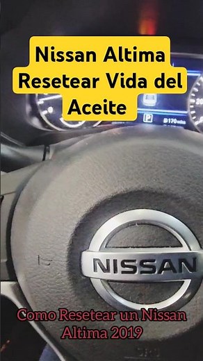 ✅️ How to Reset the Maintenance or Service Light on a Nissan Altima #mechanical #light #signal