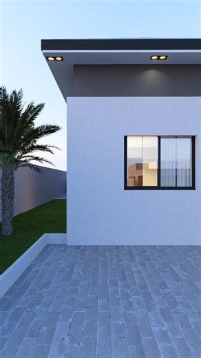 Minimalist architectural design with exposed roof well designed entrance and a wrap around porch. single family dwelling, contemporary architectural desgn, tropical landscape design, natural lighting and ventilation