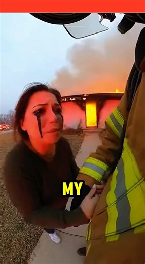 Firefighter Rescues Senior Dog From Fire!