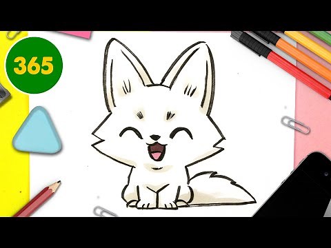 HOW TO DRAW A CUTE ARCTIC FOX KAWAII