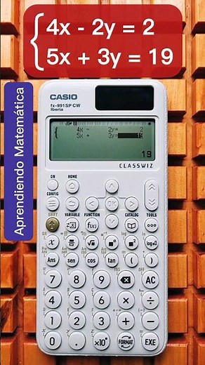 SYSTEM OF EQUATIONS with the SCIENTIFIC CALCULATOR 😎 Casio fx-991 SP CW Iberia