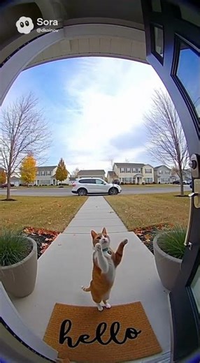 RingCam Captured the Cutest Cat Ever Asking to Be Held!