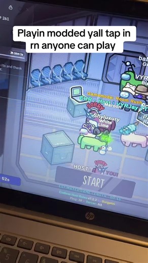 Live now modded among us join up 👀💚#amongus #fyp #trend #amongusvideo #streamer @Among Us