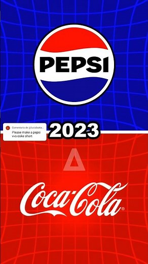 Coca Cola VS Pepsi in logos | #CocaCola #Coke #Pepsi #Soda #Cola #Evolution