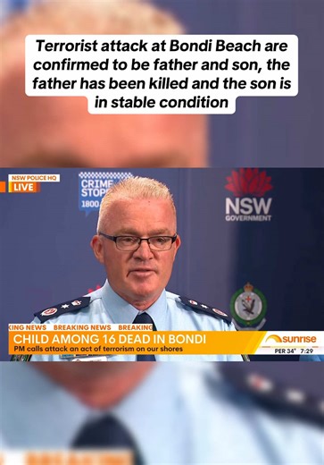A terrorist attack occurred at Bondi Beach involving two offenders - a 50-year-old father and 24-year-old son who are father and son. Sixteen people were killed and dozens injured in the attack, with the older offender deceased and the younger in critical condition. NSW Police have launched Operation Arques as a joint counter-terrorism investigation and Operation Shelter to provide protection for the Jewish community. #Bondibeach #bondishooting #shooting #crime #sydney
