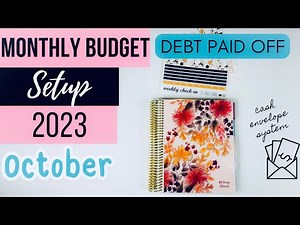 OCTOBER MONTHLY BUDGET SETUP | Low Income Budget | HOW TO BUDGET | Cash Envelope System