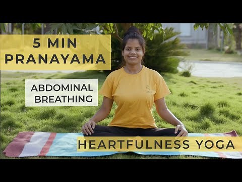 Abdominal Breathing | 5 Mins | Pranayama Techniques with Heartfulness