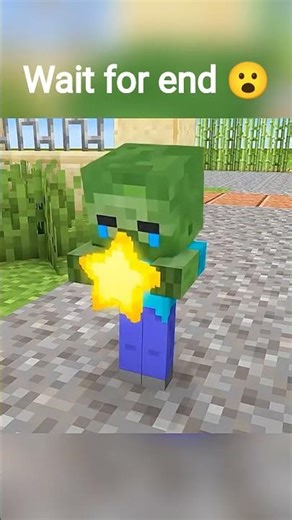 Baby Zombie🧟‍♂️ is very sad🥺 because he misses his father - Minecraft animation #shorts​ #minecraft​
