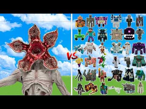 The Demogorgon vs All Minecraft Bosses | Minecraft Mob Battle