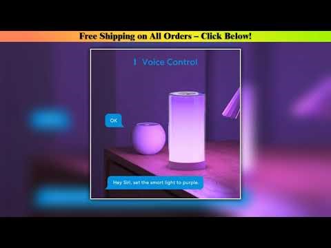 Meross HomeKit Smart Table Lamp RGBWW LED Wi-Fi Night Lamp 6W Touch Sensor Dimmable Bedside Light