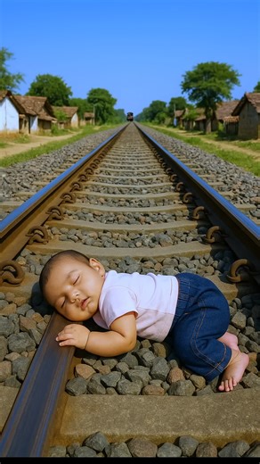 Baby Saved by Train Effect in VFX Video