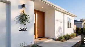 Modern House Numbers - Customized House Numbers | Address Numbers for House & Address Signs for Houses | Galvanized Steel Build | Easy One-Piece Installation | Floating or Flush Mounting​ E2