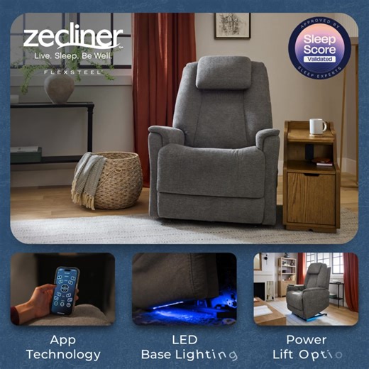 Say hello to your new favorite place to relax. The Zecliner™ Model 3 supports you from head to toe with heat, air massage, Zero Gravity positioning, and a cooling Technogel® pillow—all wrapped in sleek, stain-resistant fabric. Stop by Louis Mohana Furniture and experience comfort that goes beyond expectations. | Louis Mohana Furniture