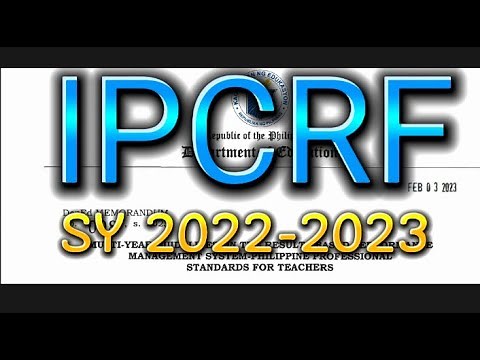 Individual Performance Commitment and Review Form SY 2022-2023 DepEd Memorandum 08, s. 2023