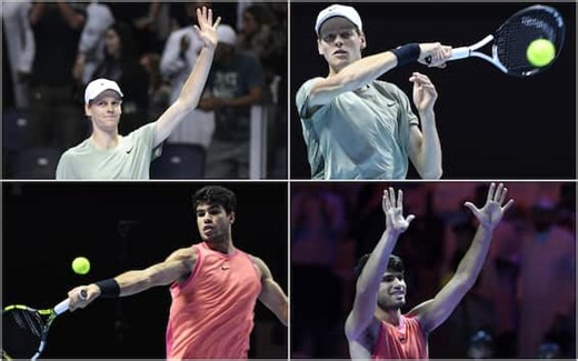 Six Kings Slam, Sinner trionfa: battuto Alcaraz 6-7, 6-3, 6-3