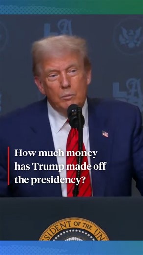 689K views · 56K reactions | David Kirkpatrick, a staff writer for The New Yorker, says Donald Trump and his family have made at least $3.4 billion from the presidency. That includes new business deals, merchandise sales and various cryptocurrency ventures that would not otherwise have happened without Trump in the White House. "There's nothing like this before," he says. https://www.democracynow.org/2025/8/20/trump_profit | Democracy Now! | Facebook