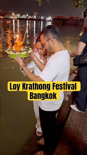 Loy Krathong Festival Bangkok, Thailand 🇹🇭 #loykrathong #thailand