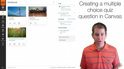Canvas: Creating a Multiple Answer Quiz Question