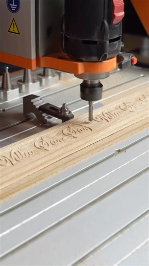 STEPCRAFT Headquarters on Instagram: "CNC ASMR: Engrave + Cutout (V-groove → Upcut) — quick wood sign: 90° V-groove engraving first, then a clean cutout with a Ø6mm 2-flute upcut, including a manual tool change in the same reel. Tools: • 90° V-bit / V-groove (engraving) • Ø6mm 2-flute upcut end mill (cutout) What would you optimize first on a job like this: toolpath, workholding, or chip evacuation? #cnc #woodworking #engraving #vgroove #stepcraft"