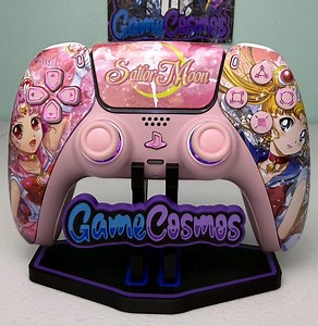 Anime Manga - Pastel Pink - RGB LED - Custom Wireless Controller for PS5 or PC - Etsy