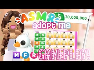 ASMR adopt me gameplay - X2 AGING! *making neon*💕🌸💵