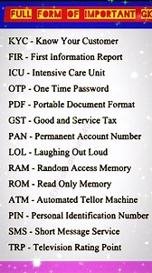 2.3K reactions · 25 comments | || full form of important GK || | Englishspeaking401 | Facebook