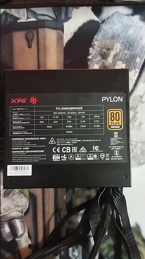 Xpg Pylon 650w gaming Power Supply Unit