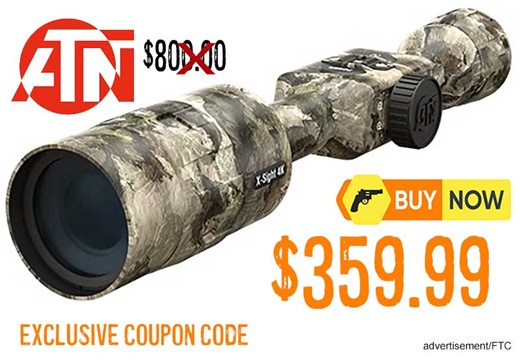 ATN X-Sight 4K Pro 5-20X Smart Day/Night Rifle Scopes Now $359.99 After Coupon Code (55% OFF!)