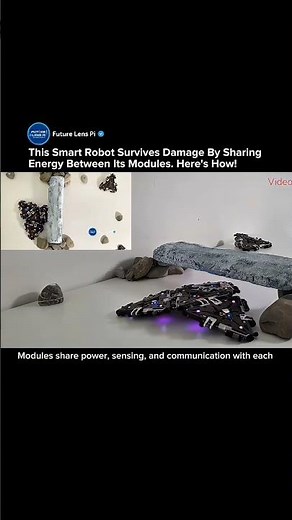 Modular Robot That Survives Failure by Sharing Power & Data | EPFL Collective Robotics #robot #tech