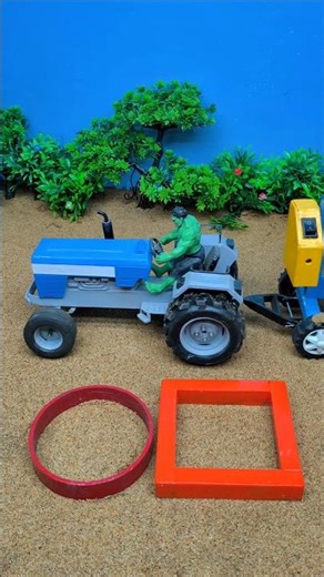 Mini Tractor Making Real Cement pillar construction | science project machine#shorts #youtubeshorts