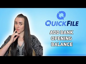How to add an opening balance to a bank account on QuickFile