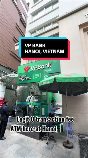 Withdraw Cash Without Fees at VP Bank in Hanoi