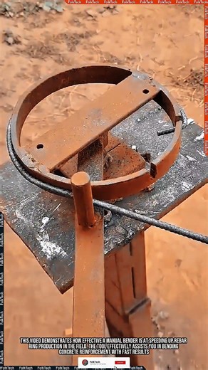 Manual Rebar Bender: Bending Concrete Reinforcement Fast Neat Precise #tool #tools #innovation