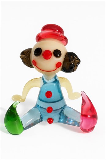 Vintage Hand-blown Glass Clown Figurine – Sitting Pose, Playful Collectible - Etsy UK