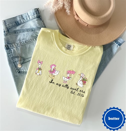 Funny Aunt Goose Shirt, Sister Pregnancy Reveal Tee, Gift for Aunt to Be, Cool Aunts Club Tee, Baby Announcement, New Aunt Gift - Etsy