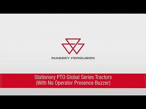 Stationary PTO Operation on MF Global Series Tractors: With No Operator Buzzer