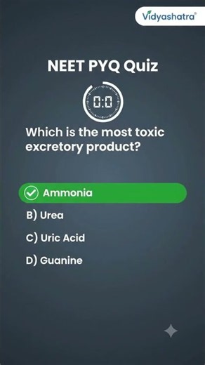 🧪 Ammonia as Excretory Product | Ammonotelic Animals Explained Easily | NEET 2027 Biology