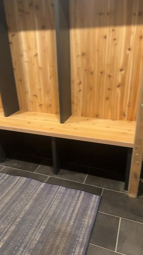 42 reactions · 10 comments | Mudroom bench almost complete one more Day get the shoe rack built and touch up the paint last coat of poly on the cedar | Ryan Souza | Facebook