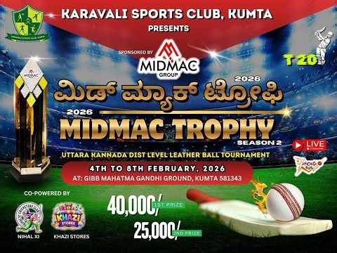 MIDMAC TROPHY SEASON-2 || KARAVALI SPORTS CLUB KUMTA DAY-04 || SPORTSKANNADATV ||