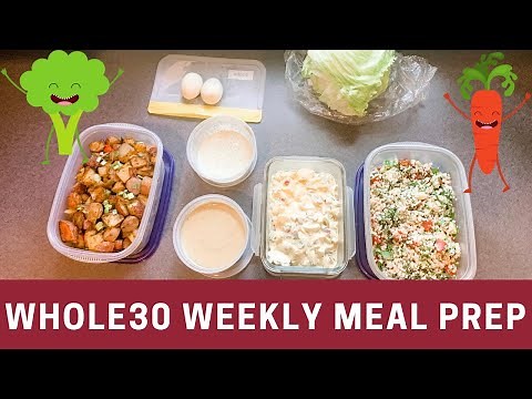 WHOLE30 MEAL PREP FOR THE WEEK // HOW TO PREPARE FOR WHOLE 30 // WHAT I'M EATING WEEK 1 OF WHOLE30