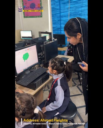 Grade 4 Computer Activity | LESC Bahria Town Our young learners explored creativity through colors and digital art. This engaging computer activity helped students design colorful ads while improving their artistic and technical skills. Address: Ahmad Heights (Plaza #5), Ali Haidar Avenue, Phase 8, Bahria Town, Rawalpindi, Pakistan Phone: 0335-7777852 | 92-345-5222921 Email: info.leadsschool@gmail.com #LESCBahria #ComputerActivity #DigitalLearning #CreativeStudents #Grade4 #StudentDevelopment #L