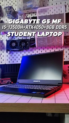 Perfect Gigabyte G5 Laptop with I5-13500H and RTX 4050 for Gaming and Online Classes
