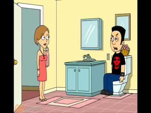 GoAnimate: There is no toilet paper left and john poops with his jeans on