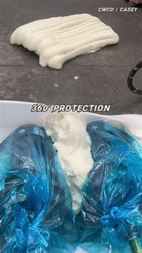 Packing heavy-duty gear motor for export (Expanding foam