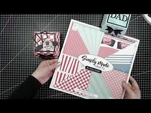 DIY Burger Box Tutorial using A Great Night In collection from Simply Made Crafts by Helen Griffin