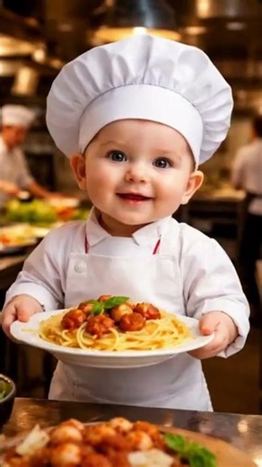Cute Baby Chef Cooking Special Recipes 🥄 Fun Kids Cooking & Dancing