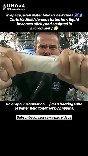 How Water Behaves in Space💧