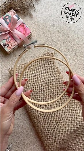 Cozy Magic in a Hoop ✨ DIY Jute Charm