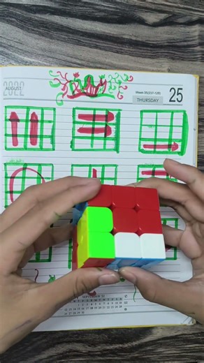 How to solve Rubik's Cube in 9 moves #Speedcubing#RubiksCube#CubeSolving#Cuber#CubingLife#PuzzSolver