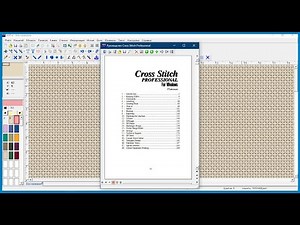 Программа Cross Stitch Professional Platinum — работа с мануалом программы